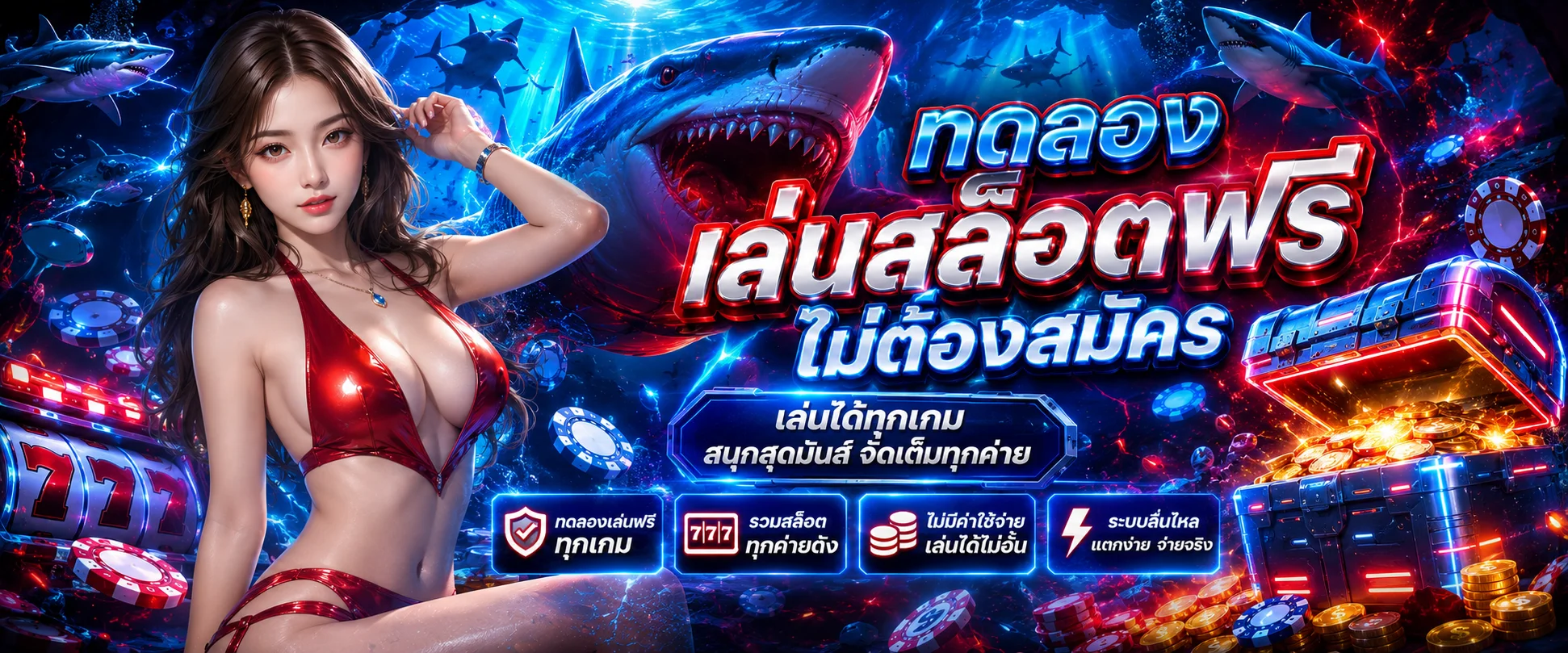 ทดลองเล่นสล็อตฟรี BABYSHARK8899 ไม่ต้องสมัคร